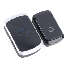 Wireless Türklingel Stabiles Signal Gleichstrom ABS Leicht zu installieren Batteriebetriebene Türklingel für Räume