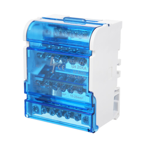 JH8207 125A 500V boîte transparente 85x65x44mm 2