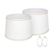 Chic American Style Fabric Lampshades Set of 2 for Table/Floor Lamps