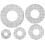Circle Templates 5-Pack For Quilting Frames, Sewing Ruler, Low-Grip Handle, Stitch Template For Needlework Echo 3