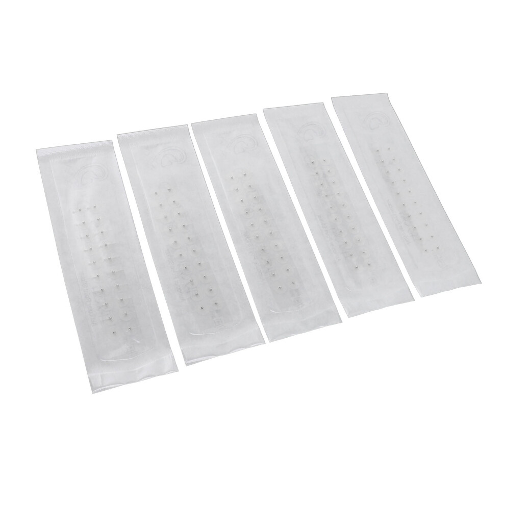 Silver 100Pcs Ear Acupuncture Stickers Clear Safe Acupressure Ear Patches Bead