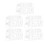 Confezione da 5 supporti 1/144 SD BB RG HG ABS trasparente 16