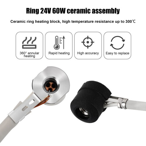 Ceramic Hot End Kit 24V High Temp Resistant for VORON V6 N0.1 0.2 2.4 3D Printer 2