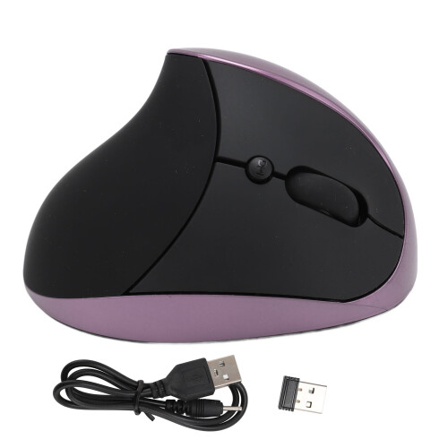 Ratón ergonómico vertical para diestro morado 650 mAh 1