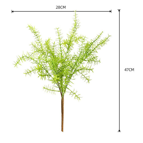 Decorazione per acquario con felce artificiale e alghe marine 47 cm x 28 cm 1