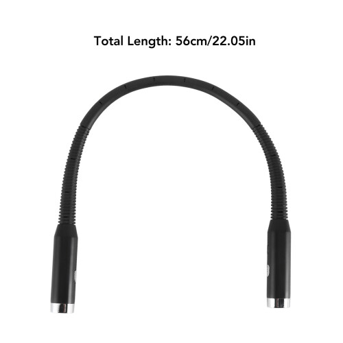 Luz LED de cuello 56cm 1000mAh USB-C, 3Cols, 3Lev 1