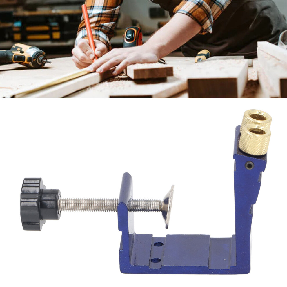 Pocket Hole Jig Kit Dowel System For Woodworking Aluminum Alloy Adjustable 6921335469925