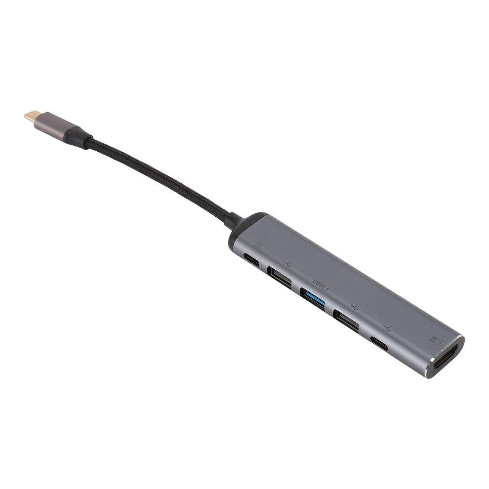 Usb C Hub 4K 60Hz, 100W Pd, Multiport Splitter For Macbook & Galaxy 7671335473925