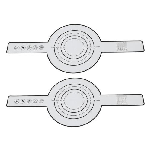 2 pezzi di slitta per pane in silicone da 60 g resistente al calore nero 1