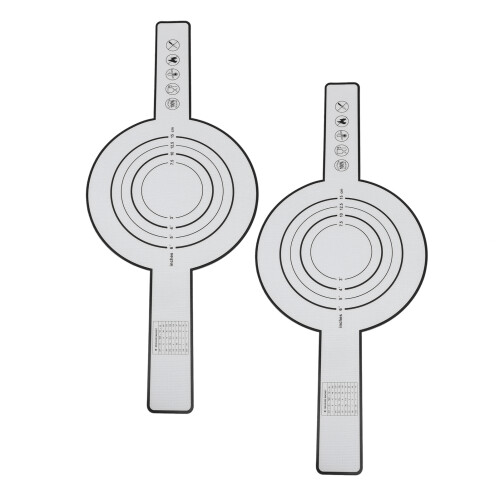 2 pezzi di slitta per pane in silicone da 60 g resistente al calore nero