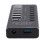 Hub USB 3.0 de 7 puertos de aluminio 5 Gbps PD 20 W enchufe UE 10