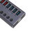 Hub USB 3.0 de 7 puertos de aluminio 5 Gbps PD 20 W enchufe UE 14