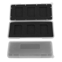 Custodia per schede di memoria 6 vani 120x50x20 mm PC