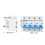Modèle 4P disjoncteur monté sur rail DIN 80 A 400 V PC FR 2