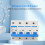 Modèle 4P disjoncteur monté sur rail DIN 80 A 400 V PC FR 8