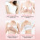 Removable Triangular Breast Pads for Post-Surgery, 15.5x12cm 5