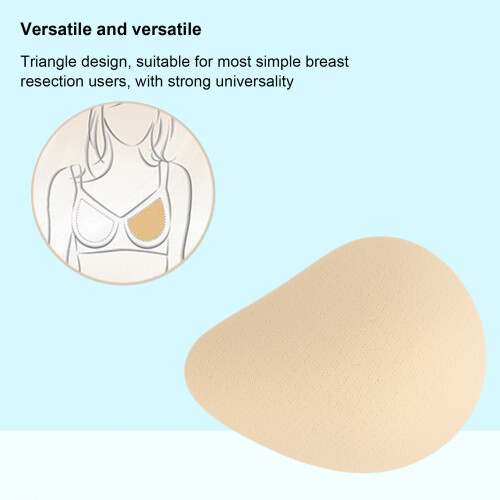 Removable Triangular Breast Pads for Post-Surgery, 15.5x12cm 2