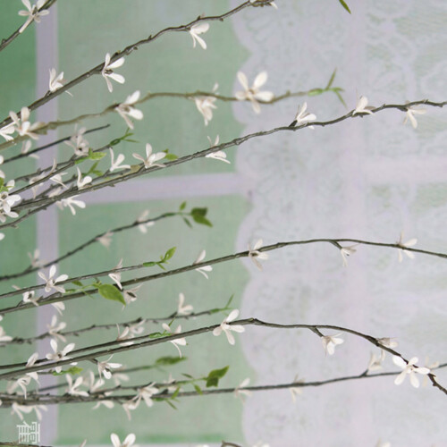 Ramo di salice artificiale 130,00 g 90 cm Bianco