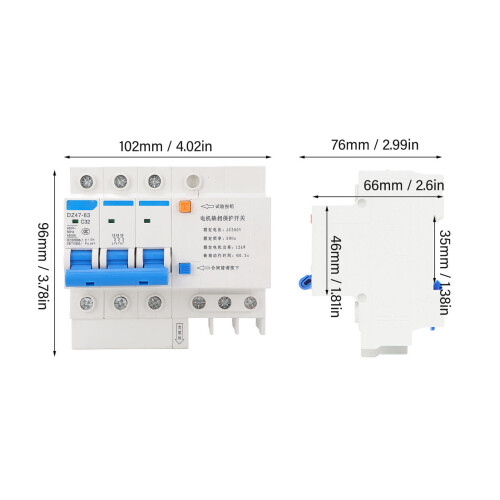 Protecteur de perte de phase monté sur rail 3P 32A 380V PC FR 1