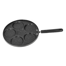 Stil 4 Gusseisen Antihaft-Eierpfanne Mini-Pfannkuchen 17,5 cm