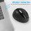 Mouse per mancini 650mAh 800/1200/1600 DPI Nero 5