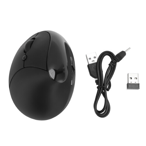 Mouse per mancini 650mAh 800/1200/1600 DPI Nero 1
