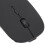 Ratón inalámbrico de doble modo 450mAh negro compacto 3DPI 12