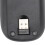 Ratón inalámbrico de doble modo 450mAh negro compacto 3DPI 8