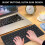 Tastiera wireless da 78 tasti 2xAAA nera Bluetooth 4