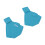 1 paire de chaussures de protection Duck taille M bleu étanche 16