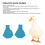 1 paire de chaussures de protection Duck taille M bleu étanche 3