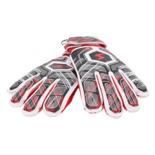 1 par de guantes de portero para niños rojos talla 7 de látex