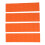 4 pièces orange EVA pads de traction pour planche de surf avant 14