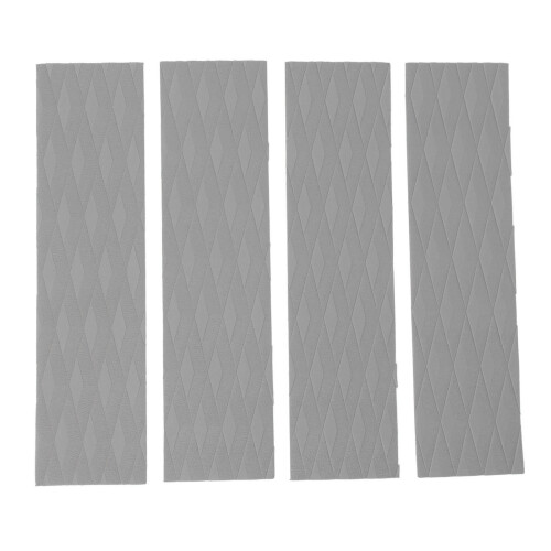 4Pcs Grey Surfboard Deck Pads - Anti Slip EVA for Skimboards 1