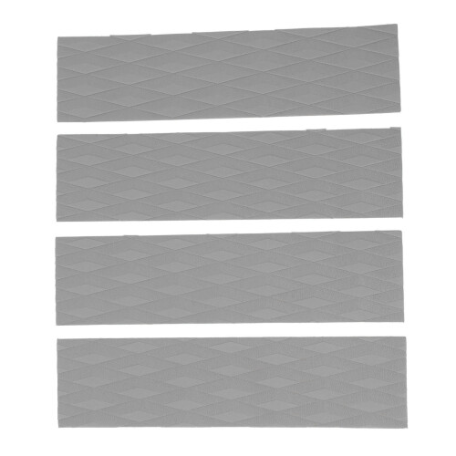 4Pcs Grey Surfboard Deck Pads - Anti Slip EVA for Skimboards