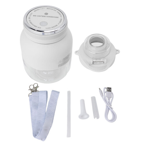 Mini Electric Blender Cup 1500mAh Portable Water Bottle White 2