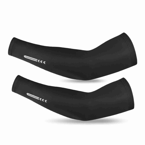 Armstulpen UPF 50 UV-Schutz Schwarz/Weiß M/L/XL 2