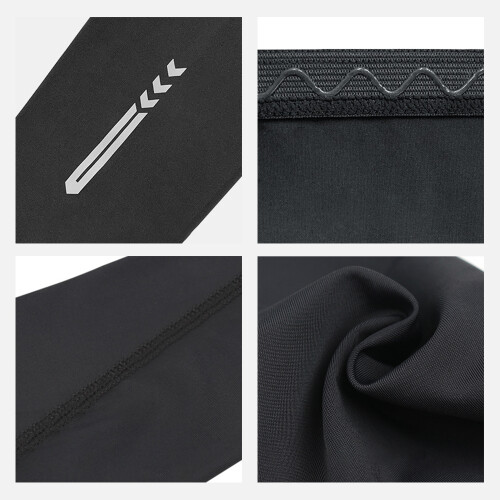 Manches de bras UPF 50, 1 paire, Noir/Blanc, M-XXL 2