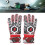1 Paar rote Kinder-Torwart-Handschuhe Größe 5 Latex 1