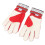 1 Paar rote Kinder-Torwart-Handschuhe Größe 5 Latex 7