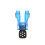 Boccaglio da sub modellabile TPE 60 g 7x5x2,5 cm blu 3
