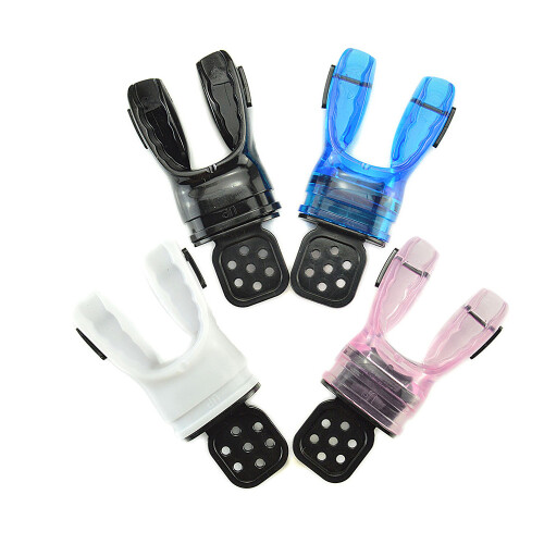 Boquilla de buceo moldeable, 7x5x2,5 cm, 60 g, Azul/Negro 1