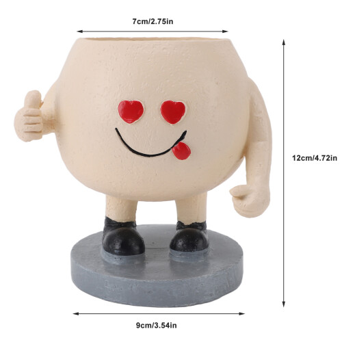 Maceta de resina Pot A - Figura sonriente 250,00 g 1