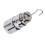 Labor-Schlitz-Gewichtssatz, chrombeschichtet, 200/50/20/10 g 8
