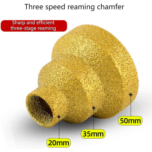 Step Drill Bit Diamond Particles, 20-35-50 Millimeters, For Metal, Wood, And Plastic, Cone Drill Bit 1