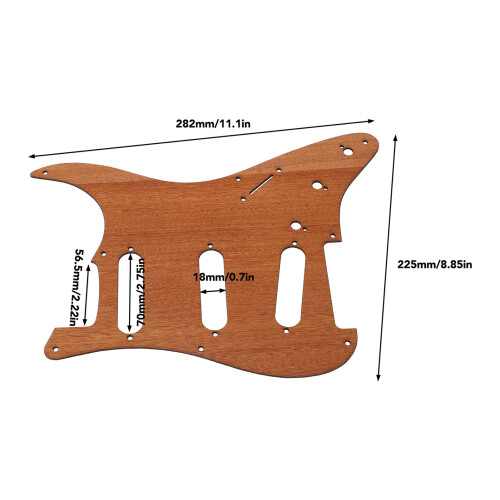 Reemplazo de pickguard de arce retro para ST SSS 1
