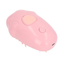 Haustier-Dampfbürste 120mAh rosa für Katzen und Hunde