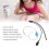 Kit de poire à lavement en silicone - bleu, embout double 3