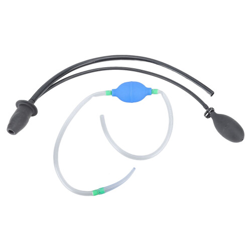 Kit de poire à lavement en silicone - bleu, embout double 1