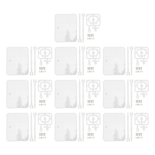 10 pezzi di supporto per action figure da 6 pollici trasparenti 2